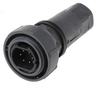 pxp701006pst0709 Bulgin Circular Connector, 6 Contacts, Cable, Standard Connector, Plug, Male, IP66, IP68, IP69K, Buccaneer 7000 Series