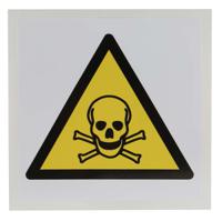 813-4457 RS PRO Self-Adhesive Hazardous Substances Hazard Warning Sign