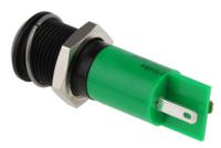 210-484 RS PRO Green Panel Mount Indicator, 12V dc, 14mm Mounting Hole Size, Solder Tab Termination