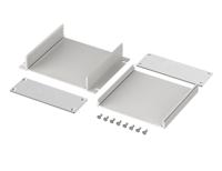 97216100hmt1-filotec-f-1036-100-wl-set Bopla Filotec (Set) Series Aluminum (Anodized) Aluminium Enclosure, IP40, Flanged, Aluminum (anodized) Lid, 100 x 105 x