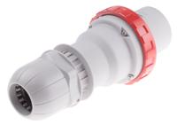 21812536 Scame IP67 Red Cable Mount 3P + E Industrial Power Plug, Rated At 125A, 415 V