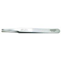5-059 Bernstein 120 mm, Stainless Steel, Flat; Rounded, ESD Tweezers
