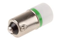 210-197 RS PRO Green LED Indicator Lamp, 60V ac/dc, BA9s Base, 10mm Diameter, 330mcd