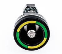 140007 Staubli Green/Yellow Female Test Socket, 6 mm Connector, Nickel Plating