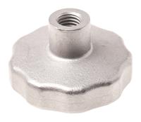 478-973 RS PRO Silver Multiple Lobes Clamping Knob, M12, Threaded Hole