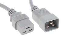 137-3366 RS PRO Straight IEC C19 Socket to Straight IEC C20 Plug Power Cord, 2m