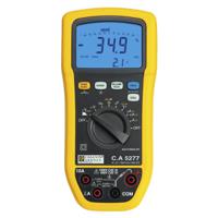 p01196777 Chauvin Arnoux CA 5277 Handheld Digital Multimeter, True RMS, 10A ac Max, 10A dc Max, 1000V ac Max - UKAS Calibrated