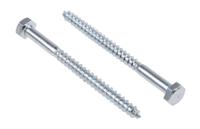 144-3533 RS PRO Hex Coach Screw, Steel Bright Zinc Plated, 6mm x 80mm