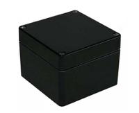 144-4452 RS PRO Black Glass Fibre Reinforced Polyester Junction Box, IP66, ATEX, IECEx, 122 x 120 x 90mm