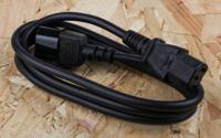 137-3380 RS PRO Straight IEC C13 Socket to Straight IEC C14 Plug Power Cord, 1.5m