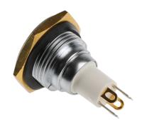 57-112g ITW Switches 57 Series Illuminated Miniature Push Button Switch, Momentary, Panel Mount, 16.1mm Cutout, SPST, Green