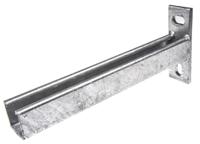 p-2663-300 Unistrut Steel 300mm Cantilever Arm With 135 x 45mm Base 1.20kg