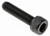 468-0082 RS PRO Black, Self-Colour Steel Hex Socket Cap Screw, DIN 912, M6 x 25mm