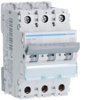 nkn310 Hager Hager NKN Circuit Breaker, 3P, 10A Curve C, 400V AC, 15 kA Breaking Capacity
