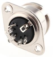 490-977 RS PRO 5 Pole Din Socket, 4A, 100 V ac, Bayonet, Female, Chassis Mount