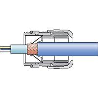 53112660 Lapp SKINTOP Series Metallic Nickel Plated Brass Cable Gland, M40 Thread, 19mm min., 28mm max., IP68