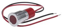 703-8958 RS PRO Red Panel Mount Indicator, 220V ac, 14mm Mounting Hole Size, Lead Wires Termination, IP67