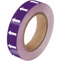 275108 Brady Purple, White Polyester Pipe Marking Tape, Dim. W 25.00mm x L 33.00m