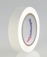 710-00105-htape-flex15-15x10-pvc-wh HellermannTyton HelaTape Flex White Electrical Tape, 15mm x 10m