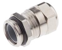 c5216000r SIB SIB-TEC Series Metallic Nickel Plated Brass Cable Gland, M16 Thread, 4mm min., 9.5mm max., IP68
