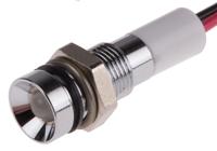 722-7754 RS PRO Green, Red Panel Mount Indicator, 12V dc, 6mm Mounting Hole Size, Lead Wires Termination, IP67