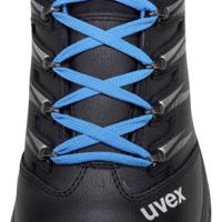 6934207 uvex 2 Men's Black, Blue Steel Toe Capped Safety Shoes, UK 7, EU 41