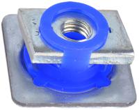15807t Unistrut Channel Nut, M10 x 41mm, Nut Base Dimensions 40 x 40mm, Zinc Plated Steel, 0.058g