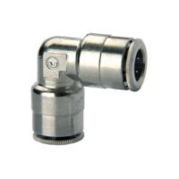6550-12 Camozzi 6000 Series Elbow Fitting, 12 mm to 12 mm, Tube-to-Tube Connection Style, 6550 12
