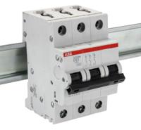 2cds273001r0631-s203m-d63 ABB System Pro M Compact S200M MCB, 3P, 63A Curve D, 400V AC, 15 kA Breaking Capacity