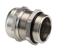 53112040 Lapp SKINTOP Series Nickel Nickel Plated Brass Cable Gland, M32 Thread, 11mm min., 21mm max., IP68