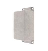 1590sfl Hammond 1590 Series Natural Die Cast Aluminium Enclosure, IP54, Flanged, Natural Lid, 110 x 82 x 44mm