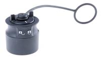 pxp6083 Bulgin 6000 Female Dust Cap, Shell Size 32 IP66, IP68, IP69K Rated, Thermoplastic