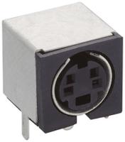 tm-0508-a6 Lumberg 6 Pole Right Angle Miniature Din Socket, 1A, 100 V ac, Female, Through Hole