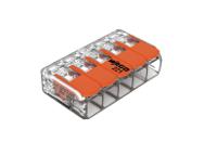 221-615 WAGO 221 Series Lever Connector, 5-Way, 41A, 20 → 10 AWG Wire, Cage Clamp Termination
