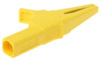 669755-24 Staubli Crocodile Clip 4 mm Connection, Brass Contact, 32A, Yellow