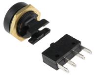 49-59123 ITW Switches 49-59 Series Push Button Switch, Momentary, Panel Mount, 16mm Cutout, SPDT, Clear LED, 250V ac, IP67
