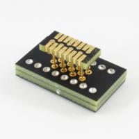 w9535prc Winslow Straight SMT Mount 1.27 mm, 7.62 mm Pitch IC Socket Adapter, 16 Pin Female DIP to 16 Pin Male SOJ/SOP