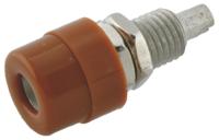 930176105 Hirschmann Test & Measurement Brown Female Banana Socket, 4 mm Connector, Solder Termination, 32A, 30 V ac, 60V dc, Tin