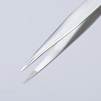 92-84-18 Knipex 125 mm, Stainless Steel, Carbon Fibre Reinforced Plastic, Serrated, Tweezer
