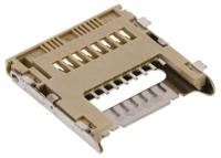 500901-0801 Molex, 500901 8 Way Right Angle Hinged Micro SD Memory Card Connector With Solder Termination