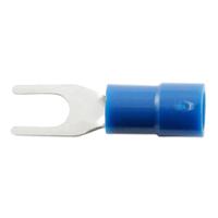 270-7658 RS PRO Insulated Crimp Spade Connector, 1.5mm² to 2.5mm², 16AWG to 14AWG, 3.7mm Stud Size Vinyl, Blue