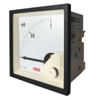 186-2487 RS PRO Analogue Panel Ammeter 1 (Input)mA DC, 68mm x 68mm, 1 % Moving Coil