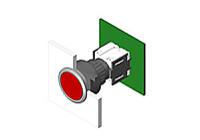 71-6120 EAO Illuminated Push Button Switch for Use with Series 71 Switches