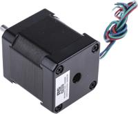535-0489 RS PRO Hybrid, Permanent Magnet Stepper Motor, 0.44Nm Torque, 2.8 V, 1.8°, 42.3 x 42.3mm Frame, 5mm Shaft