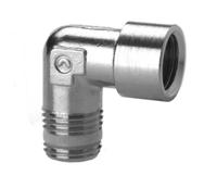 s2020-18-18 Camozzi S2000 Series Elbow Fitting, R 1/8 Male to G 1/8 Female, Threaded Connection Style, S2020 1/8-1/8