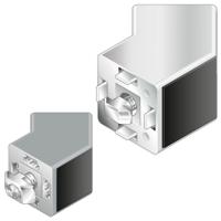 3842554455 Bosch Rexroth 45° Connector, Connecting Component, Strut Profile 40 x 40 mm, Groove Size 10mm