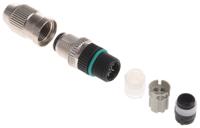 7000-12491-0000000 Murrelektronik Limited Circular Connector, 4 Contacts, Cable, M12 Connector, Plug, Male, IP65, IP67, 7000 Series