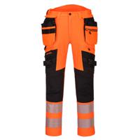 dx442obr41 Portwest DX442O Black, Orange Hi Vis Trouser Durable 41 in 41 in Leg Length 79cm
