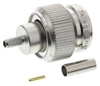 j01010a0039 Telegartner, Plug Cable Mount TNC Connector, 50Ω, Crimp Termination, Straight Body