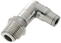 3809-10-13 Legris LF3800 Series Elbow Threaded Adaptor, R 1/4 Male to Push In 10 mm, Threaded-to-Tube Connection Style